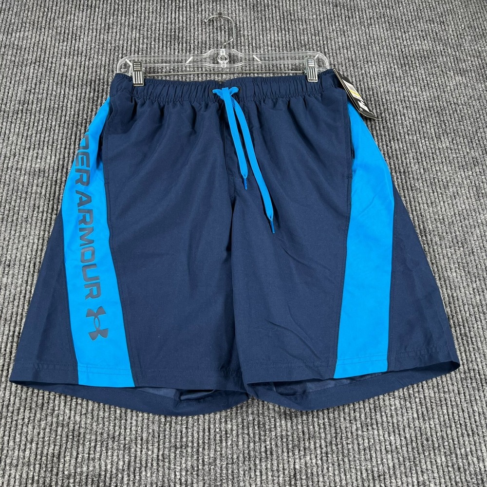 Under Armour Shorts Mens Medium Blue Lined Casual Active Workout New